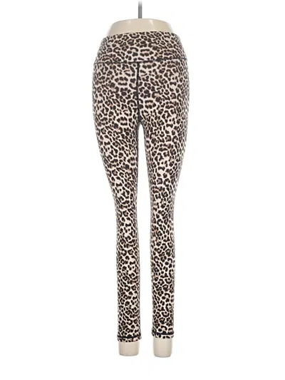 Pre-owned Zyia Active Leggings In Brown