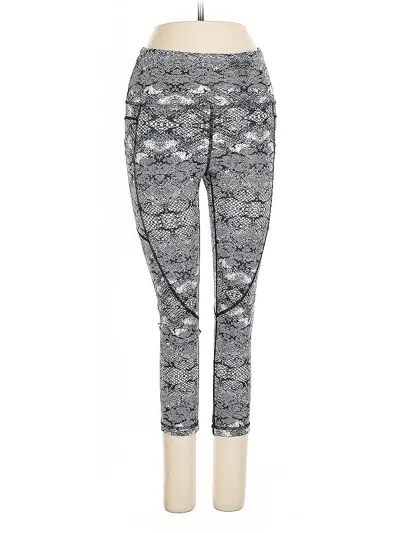 Pre-owned Zyia Active Leggings In Gray