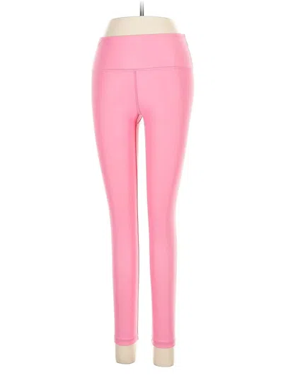 Pre-owned Zyia Active Leggings In Pink