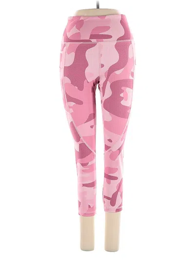 Pre-owned Zyia Active Leggings In Pink