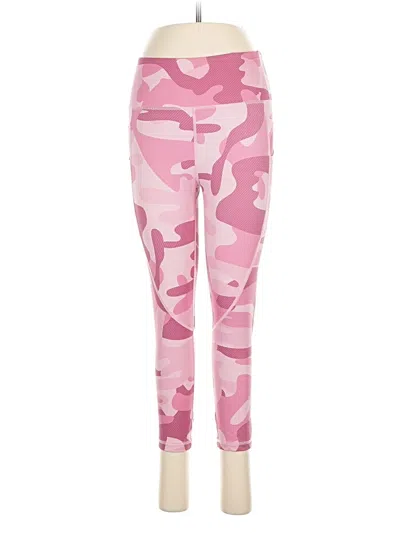 Pre-owned Zyia Active Leggings In Pink