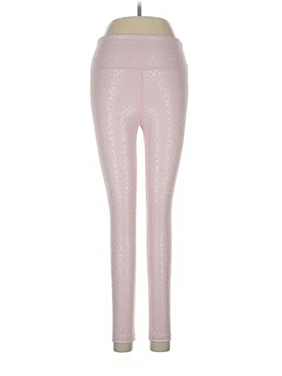 Pre-owned Zyia Active Leggings In Pink