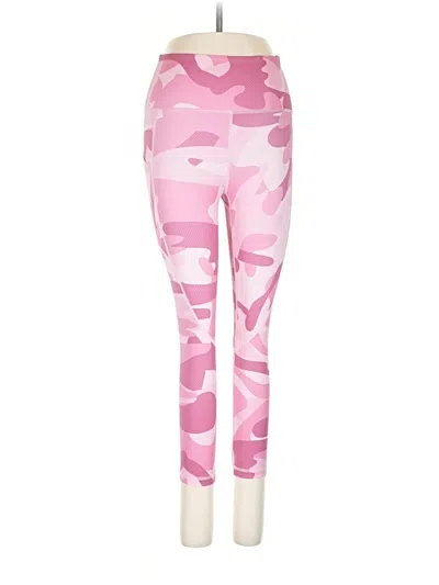 Pre-owned Zyia Active Leggings In Pink