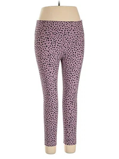 Pre-owned Zyia Active Leggings In Purple