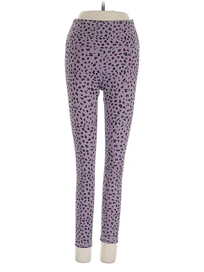 Pre-owned Zyia Active Leggings In Purple