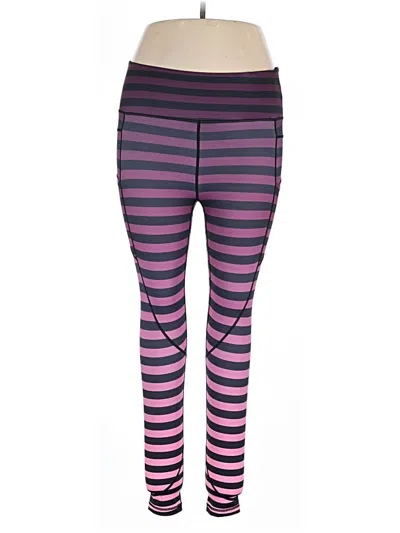 Pre-owned Zyia Active Leggings In Purple