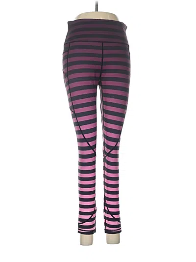 Pre-owned Zyia Active Leggings In Purple