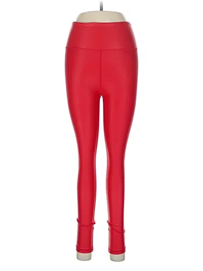 Pre-owned Zyia Active Leggings In Red