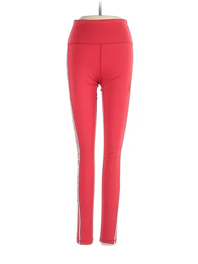 Pre-owned Zyia Active Leggings In Red