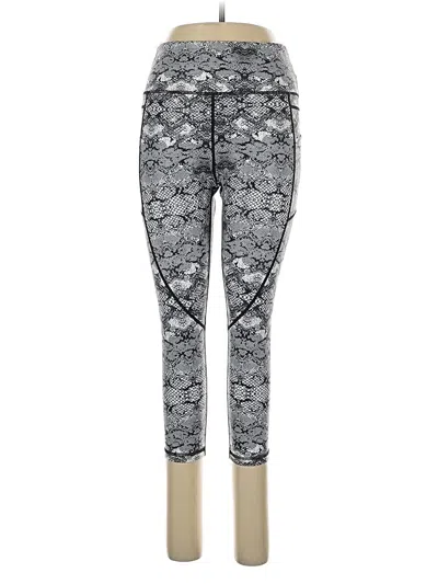 Pre-owned Zyia Active Leggings In Silver