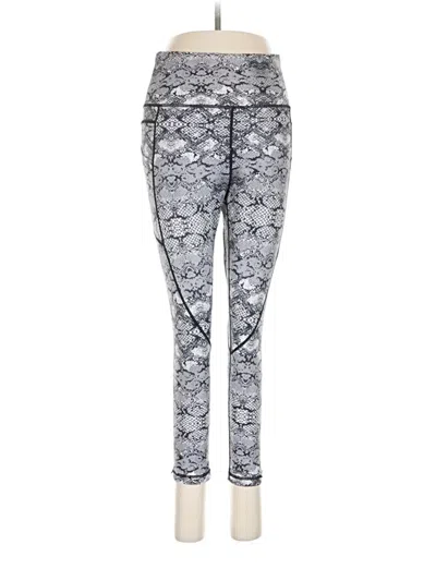 Pre-owned Zyia Active Leggings In Silver