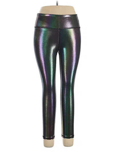 Pre-owned Zyia Active Leggings In Silver