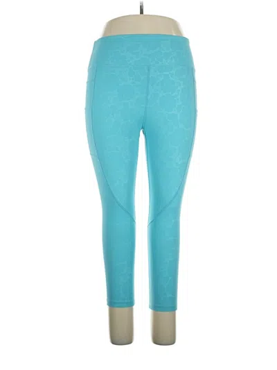Pre-owned Zyia Active Leggings In Teal