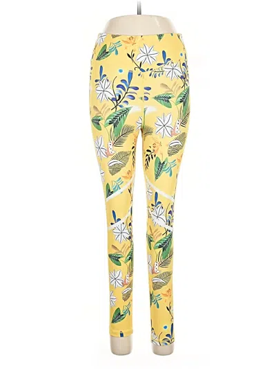 Pre-owned Zyia Active Leggings In Yellow