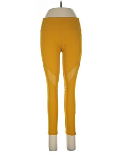 Pre-owned Zyia Active Leggings In Yellow