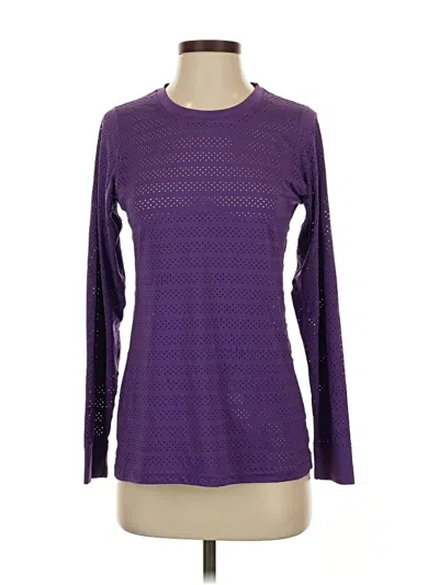 Pre-owned Zyia Active Long Sleeve T-shirt In Purple