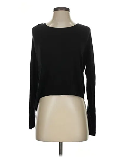 Pre-owned Zyia Active Long Sleeve T-shirt In Black