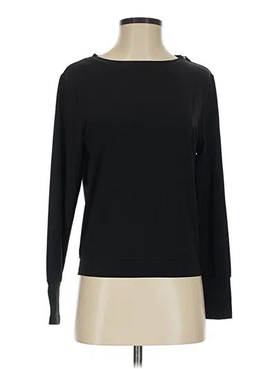 Pre-owned Zyia Active Long Sleeve T-shirt In Black