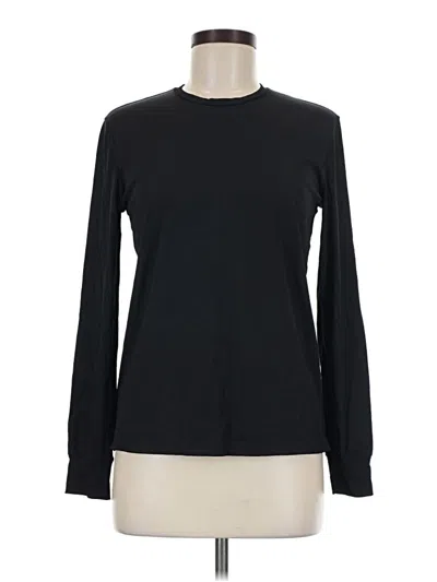 Pre-owned Zyia Active Long Sleeve T-shirt In Black