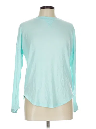 Pre-owned Zyia Active Long Sleeve T-shirt In Blue