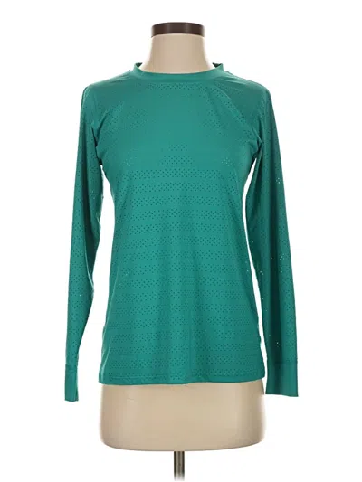 Pre-owned Zyia Active Long Sleeve T-shirt In Blue