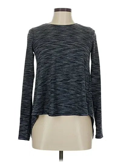 Pre-owned Zyia Active Long Sleeve T-shirt In Gray