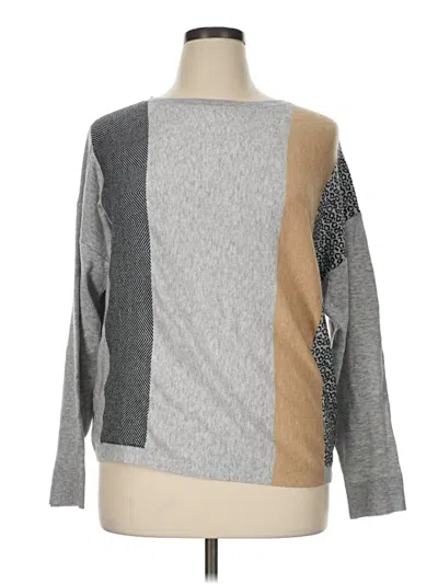 Pre-owned Zyia Active Long Sleeve T-shirt In Gray