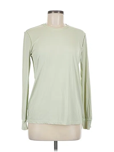 Pre-owned Zyia Active Long Sleeve T-shirt In Green
