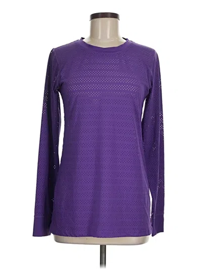Pre-owned Zyia Active Long Sleeve T-shirt In Purple