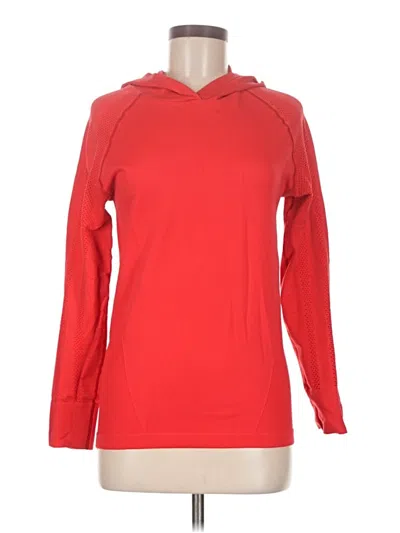 Pre-owned Zyia Active Long Sleeve T-shirt In Red