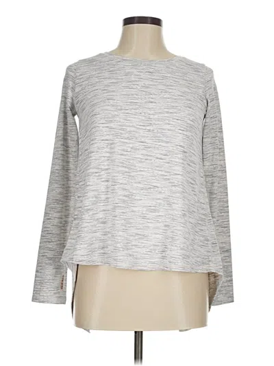 Pre-owned Zyia Active Long Sleeve T-shirt In Silver