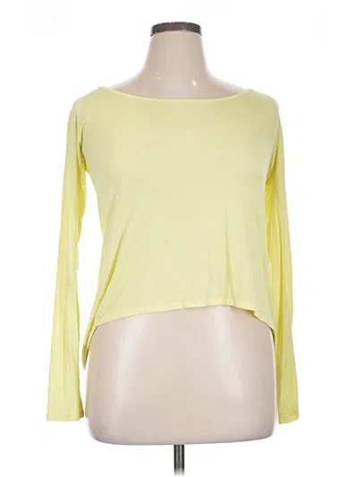 Pre-owned Zyia Active Long Sleeve T-shirt In Yellow