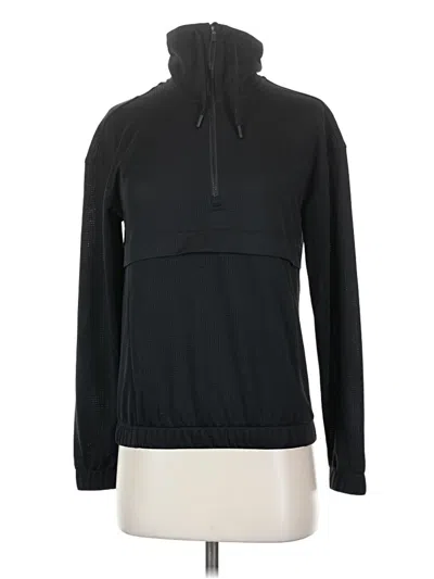 Pre-owned Zyia Active Long Sleeve Turtleneck In Black