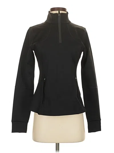 Pre-owned Zyia Active Long Sleeve Turtleneck In Black