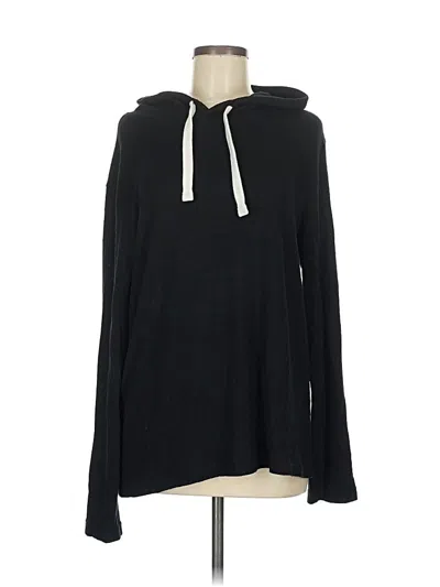 Pre-owned Zyia Active Pullover Hoodie In Black