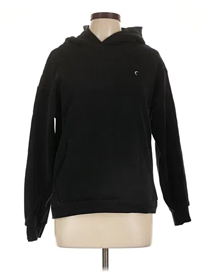 Pre-owned Zyia Active Pullover Hoodie In Black
