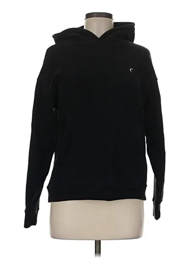Pre-owned Zyia Active Pullover Hoodie In Black