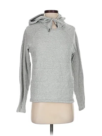 Pre-owned Zyia Active Pullover Hoodie In Gray