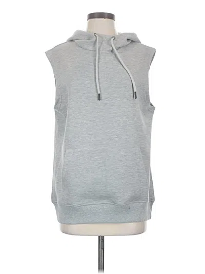 Pre-owned Zyia Active Pullover Hoodie In Gray