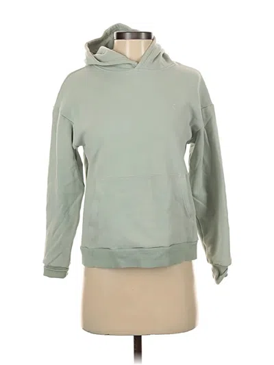 Pre-owned Zyia Active Pullover Hoodie In Green