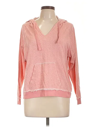 Pre-owned Zyia Active Pullover Hoodie In Pink