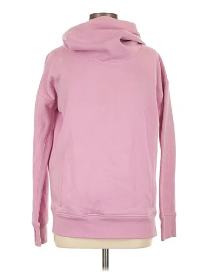Pre-owned Zyia Active Pullover Hoodie In Pink