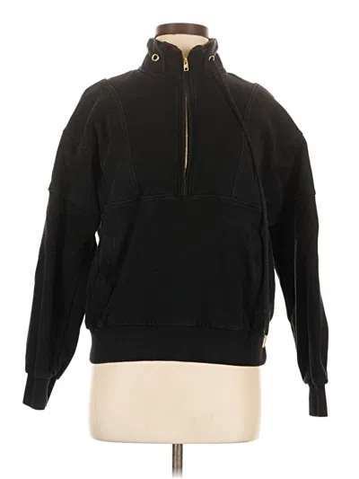 Pre-owned Zyia Active Pullover Sweater In Black