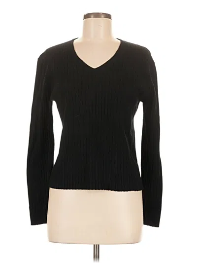 Pre-owned Zyia Active Pullover Sweater In Black