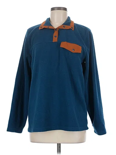 Pre-owned Zyia Active Pullover Sweater In Blue