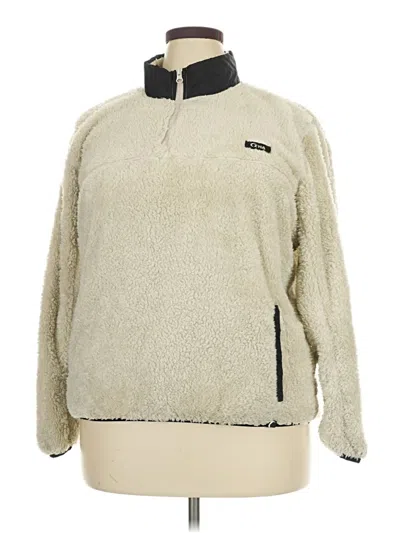 Pre-owned Zyia Active Pullover Sweater In Tan