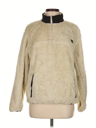 Pre-owned Zyia Active Pullover Sweater In Tan