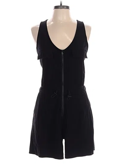 Pre-owned Zyia Active Romper In Black