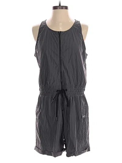 Pre-owned Zyia Active Romper In Gray