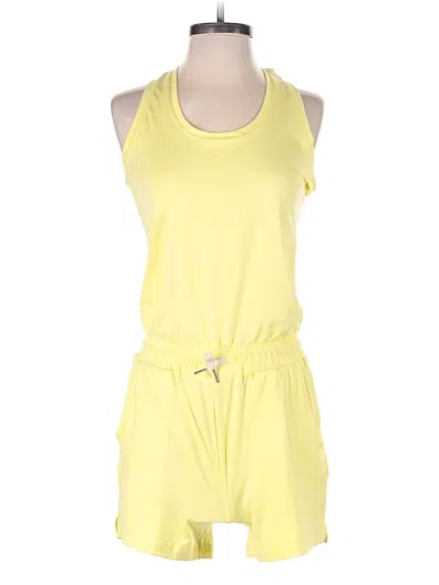 Pre-owned Zyia Active Romper In Yellow